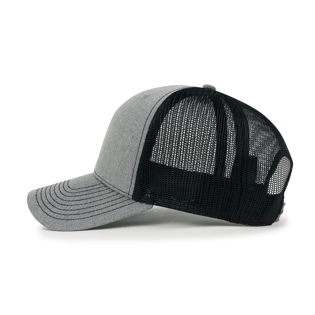 Blank Six Panel Mesh Back Baseball Cap Basic Snap Back Trucker Hat