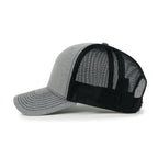 Blank Six Panel Mesh Back Baseball Cap Basic Snap Back Trucker Hat