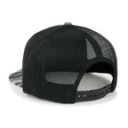 Blank Six Panel Mesh Back Baseball Cap Basic Snap Back Flat Brim Hat