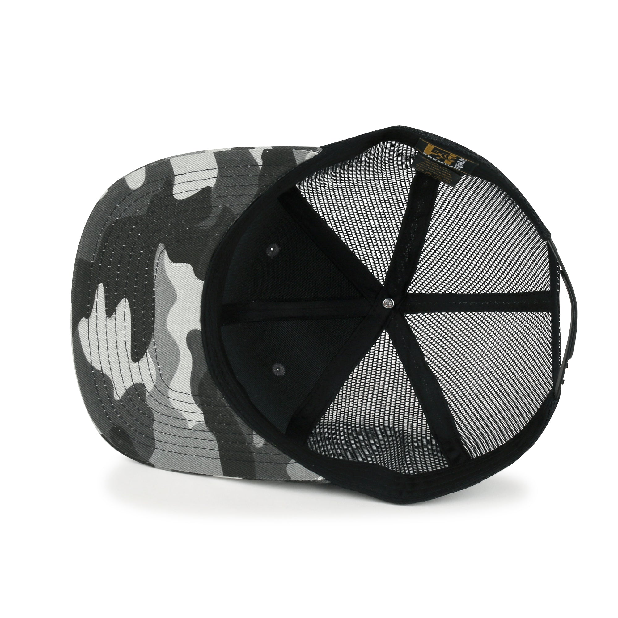 Blank Six Panel Mesh Back Baseball Cap Basic Snap Back Flat Brim Hat