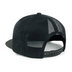 Blank Six Panel Mesh Back Baseball Cap Basic Snap Back Flat Brim Hat
