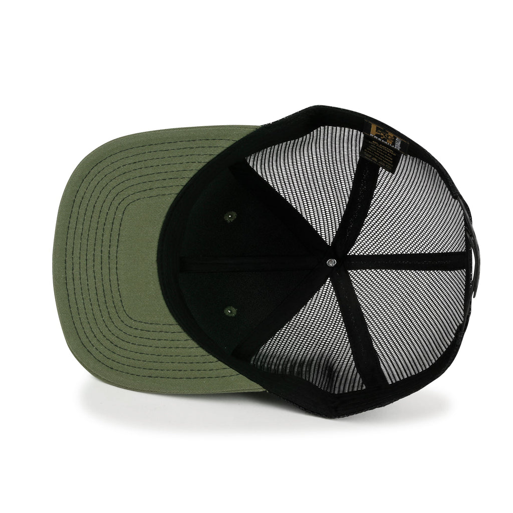 Blank Six Panel Mesh Back Baseball Cap Basic Snap Back Flat Brim Hat