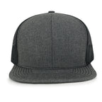Blank Six Panel Mesh Back Baseball Cap Basic Snap Back Flat Brim Hat