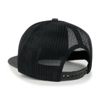 Blank Six Panel Mesh Back Baseball Cap Basic Snap Back Flat Brim Hat