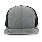 Blank Six Panel Mesh Back Baseball Cap Basic Snap Back Flat Brim Hat