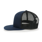 Blank Six Panel Mesh Back Baseball Cap Basic Snap Back Flat Brim Hat