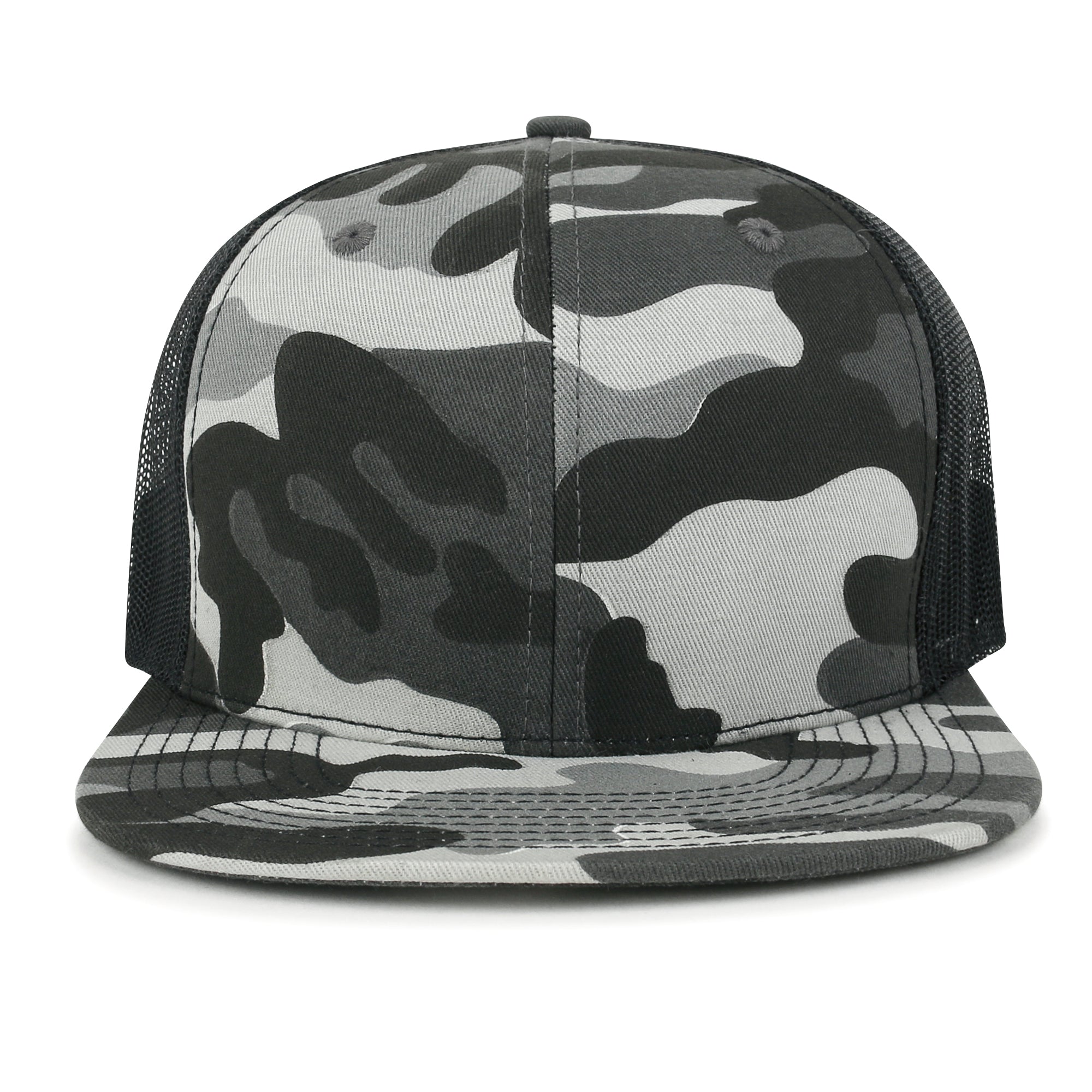 10 Bulk Pack Blank Six Panel Mesh Back Baseball Cap Basic Trucker Hat