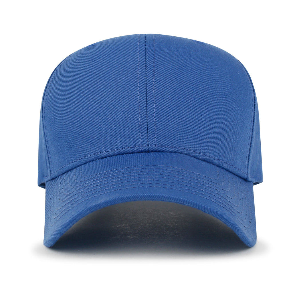 Blank Six Panel Cotton Baseball Cap Basic Hook And Loop Back Trucker Hat