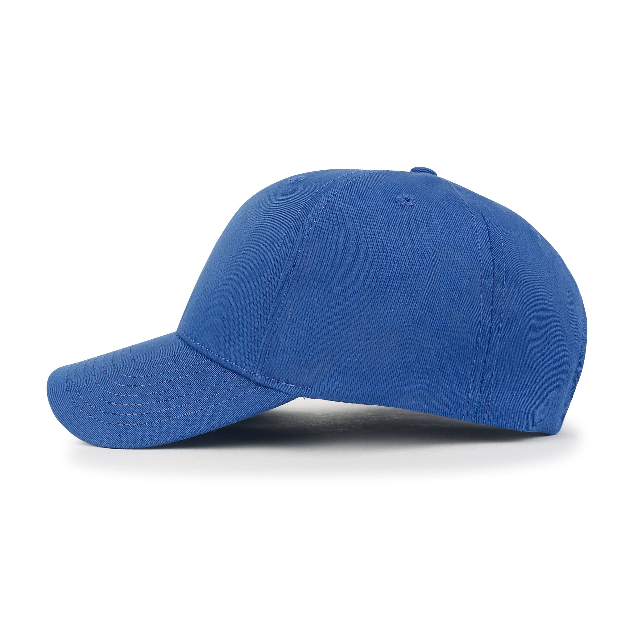 Blank Six Panel Cotton Baseball Cap Basic Hook And Loop Back Trucker Hat