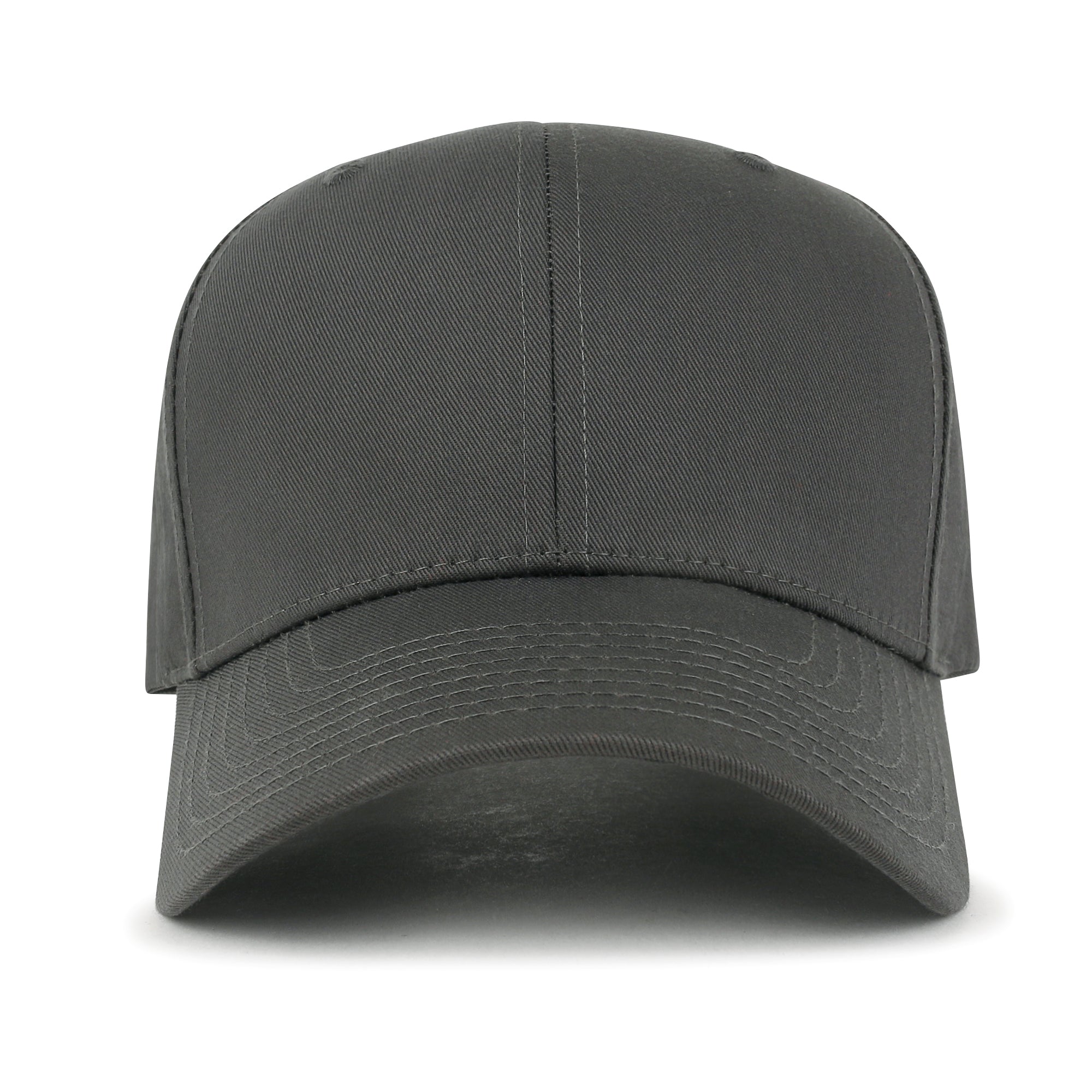 Blank Six Panel Cotton Baseball Cap Basic Hook And Loop Back Trucker Hat
