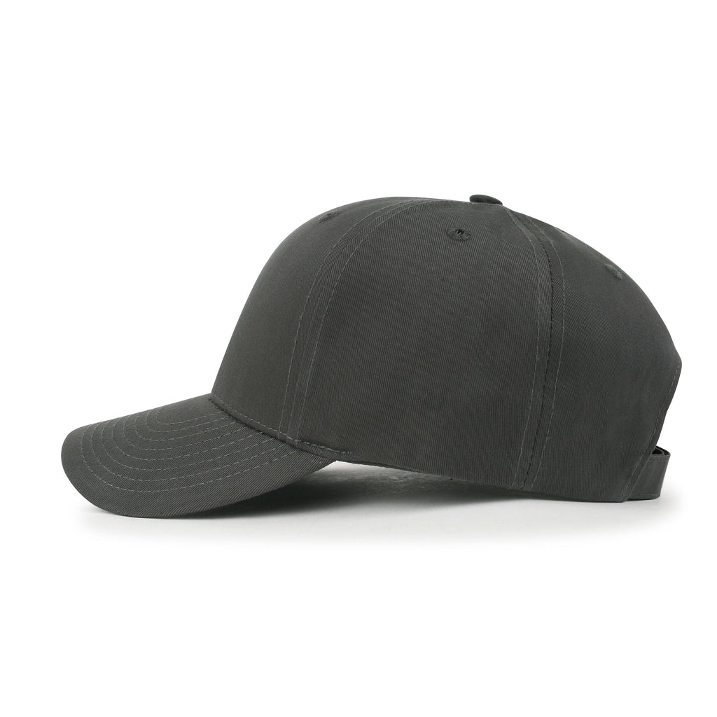 Blank Six Panel Cotton Baseball Cap Basic Hook And Loop Back Trucker Hat