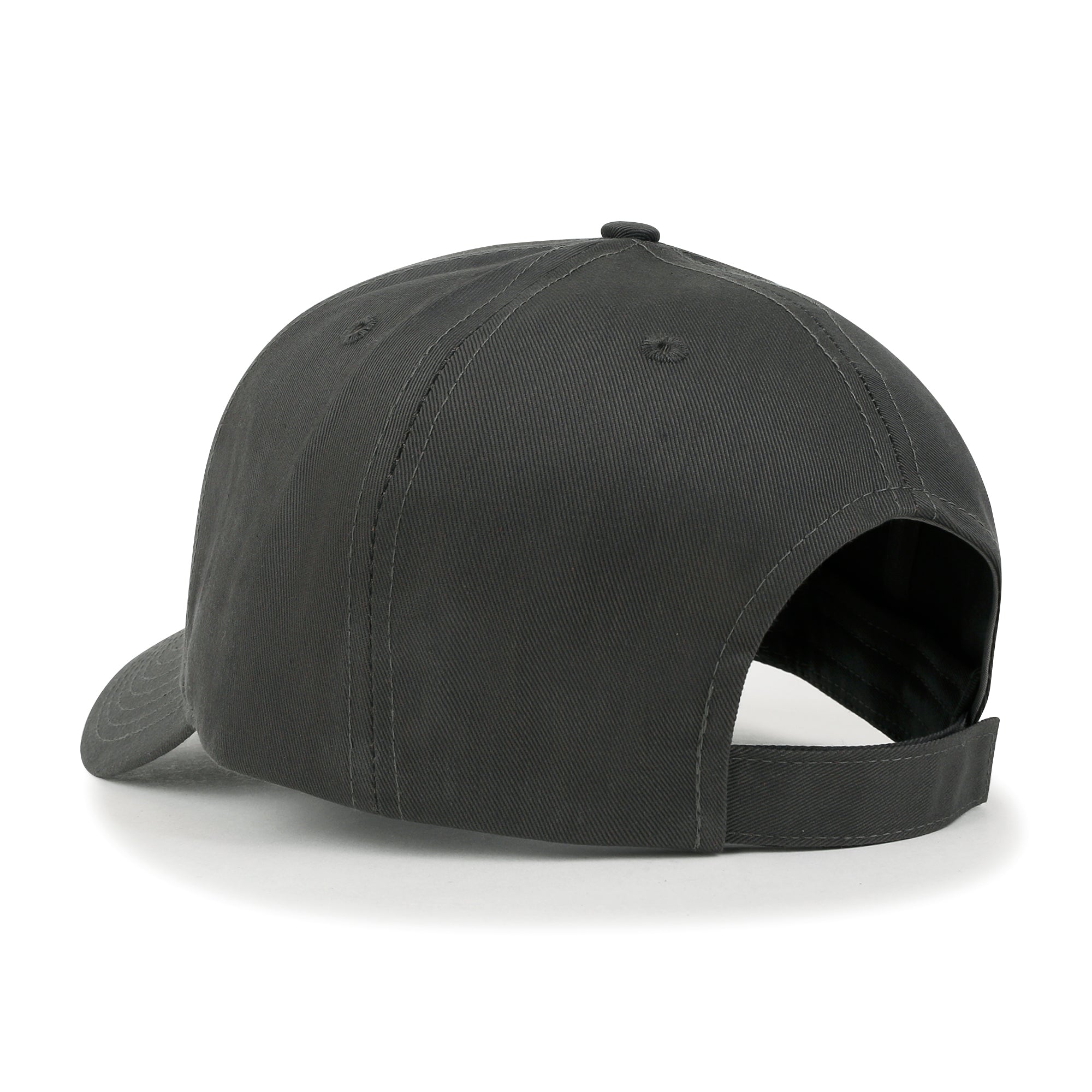 Blank Six Panel Cotton Baseball Cap Basic Hook And Loop Back Trucker Hat