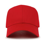 Blank Six Panel Cotton Baseball Cap Basic Hook And Loop Back Trucker Hat