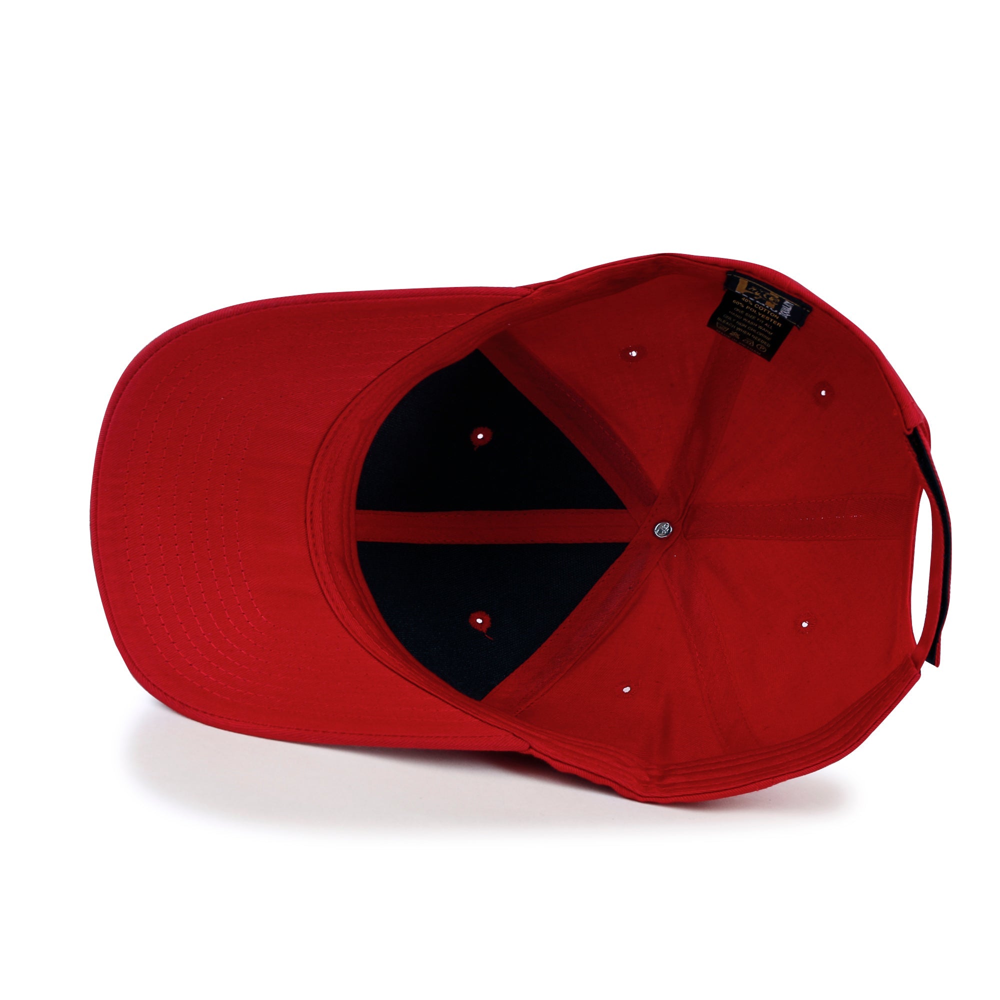 Blank Six Panel Cotton Baseball Cap Basic Hook And Loop Back Trucker Hat