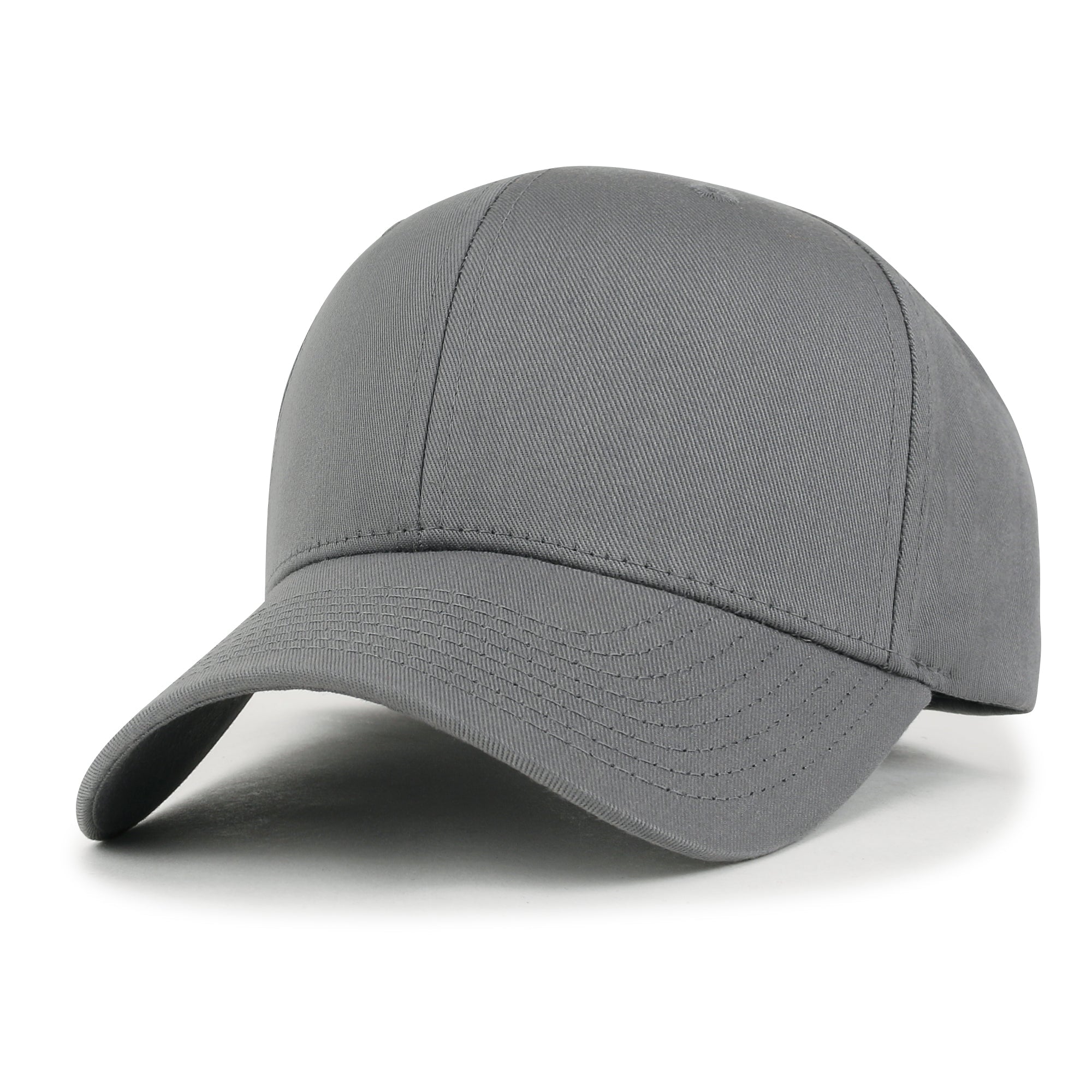 Blank Six Panel Cotton Baseball Cap Basic Hook And Loop Back Trucker Hat