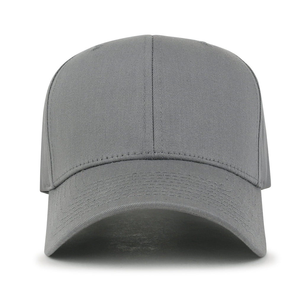 Blank Six Panel Cotton Baseball Cap Basic Hook And Loop Back Trucker Hat