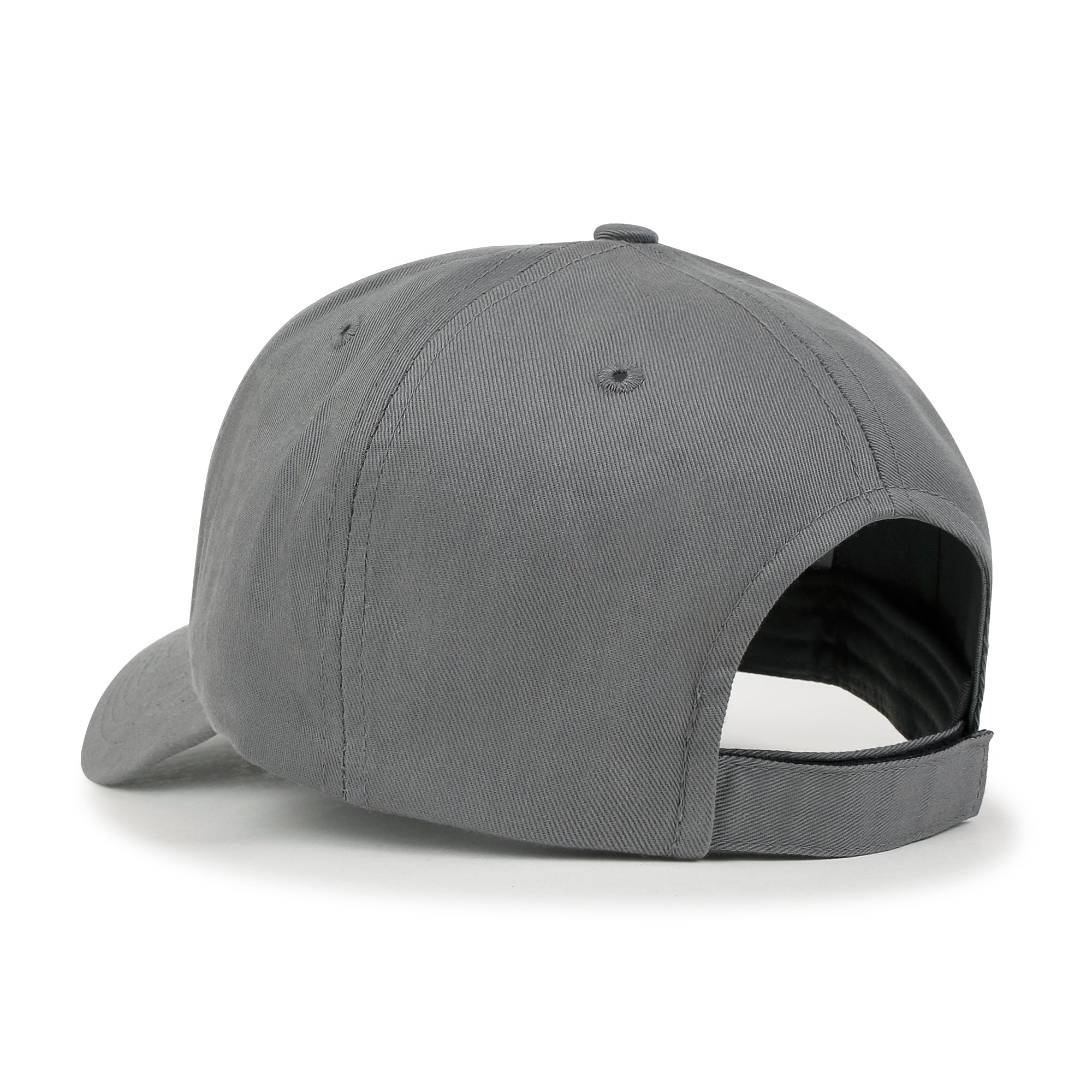 Blank Six Panel Cotton Baseball Cap Basic Hook And Loop Back Trucker Hat