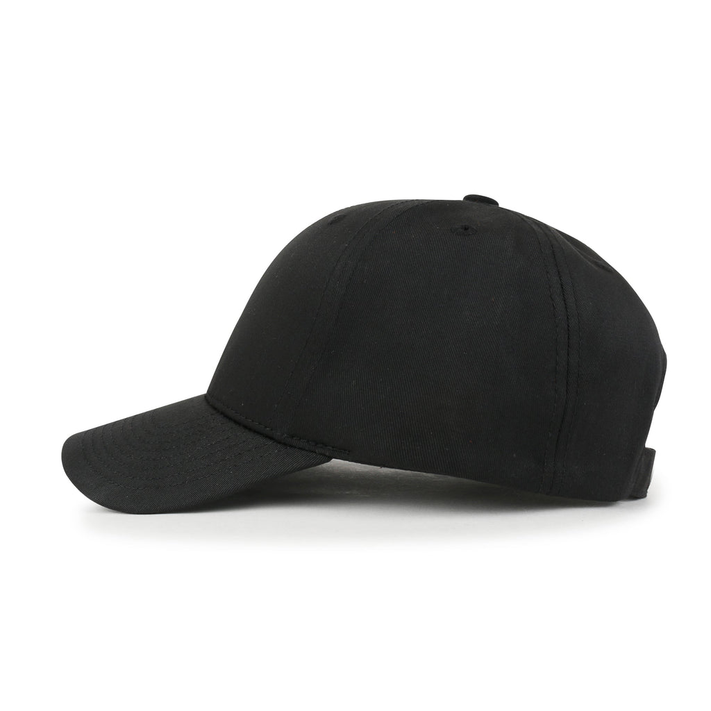 Blank Six Panel Cotton Baseball Cap Basic Hook And Loop Back Trucker Hat