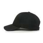 Blank Six Panel Cotton Baseball Cap Basic Hook And Loop Back Trucker Hat