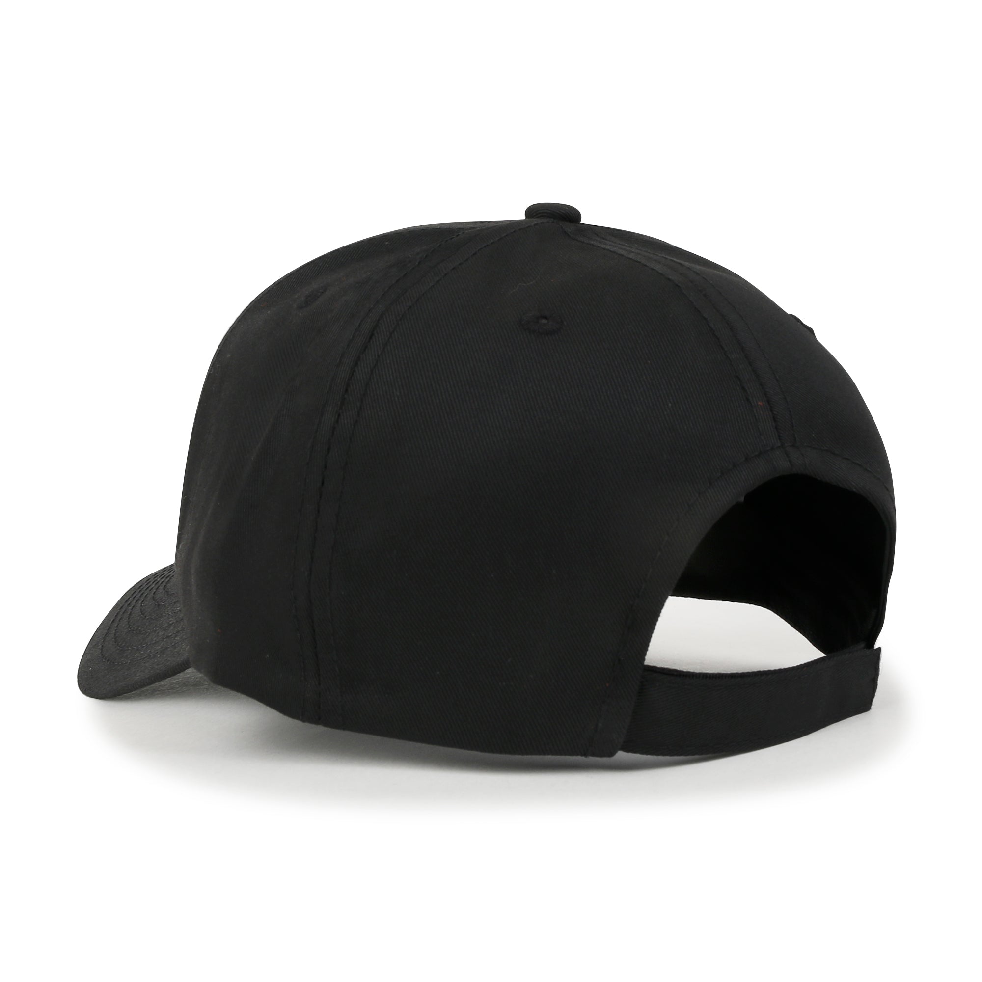 Blank Six Panel Cotton Baseball Cap Basic Hook And Loop Back Trucker Hat