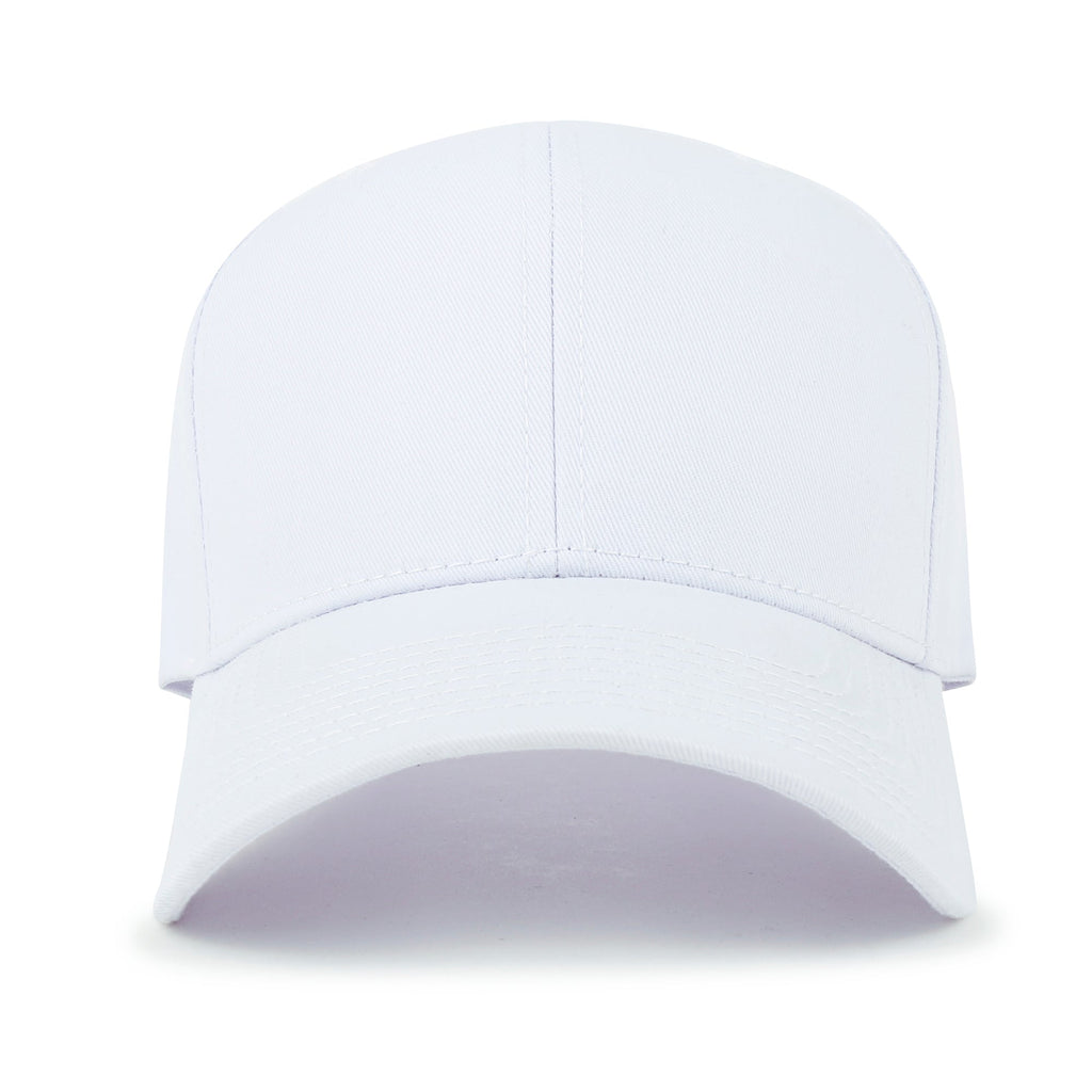 Blank Six Panel Cotton Baseball Cap Basic Hook And Loop Back Trucker Hat
