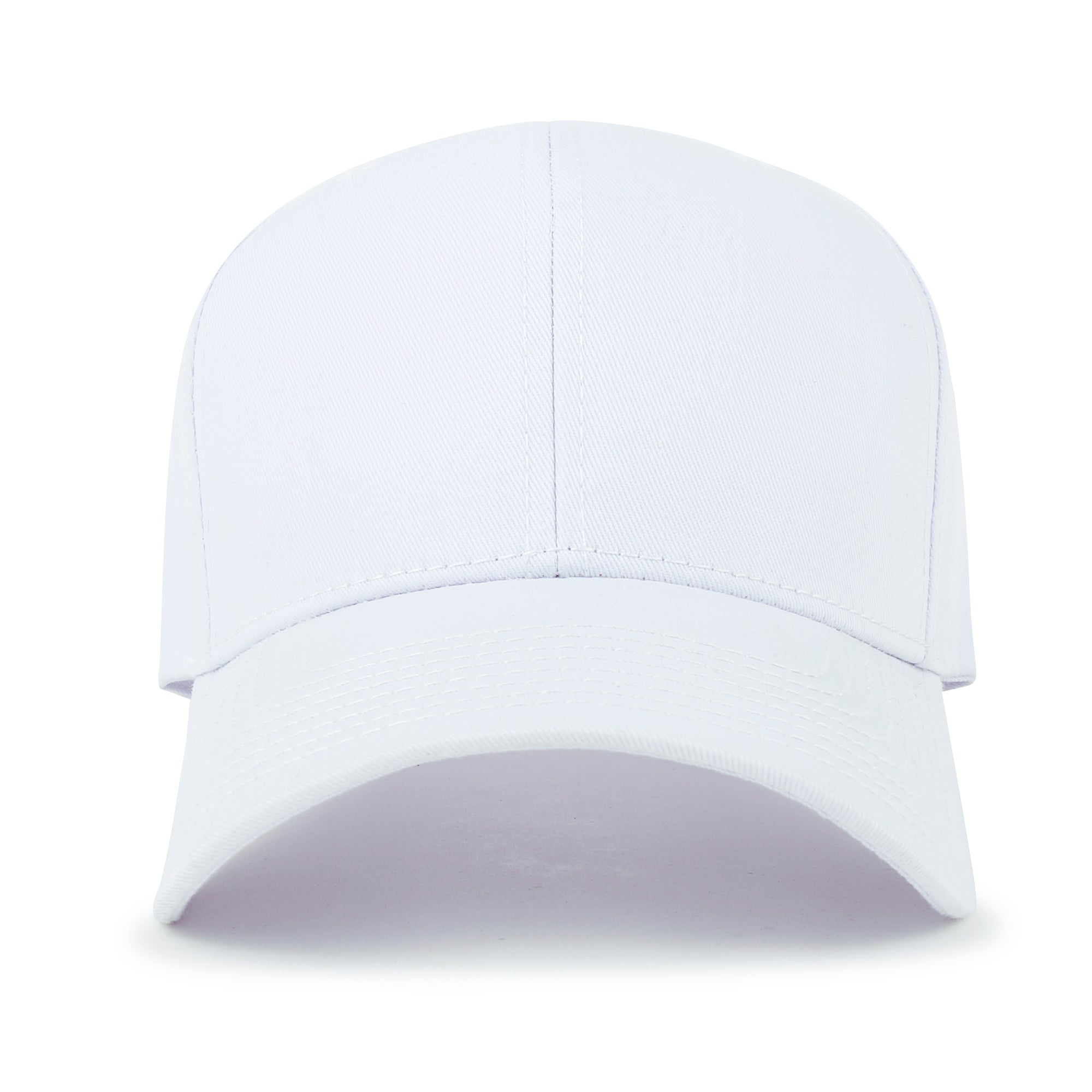 Blank Six Panel Cotton Baseball Cap Basic Hook And Loop Back Trucker Hat