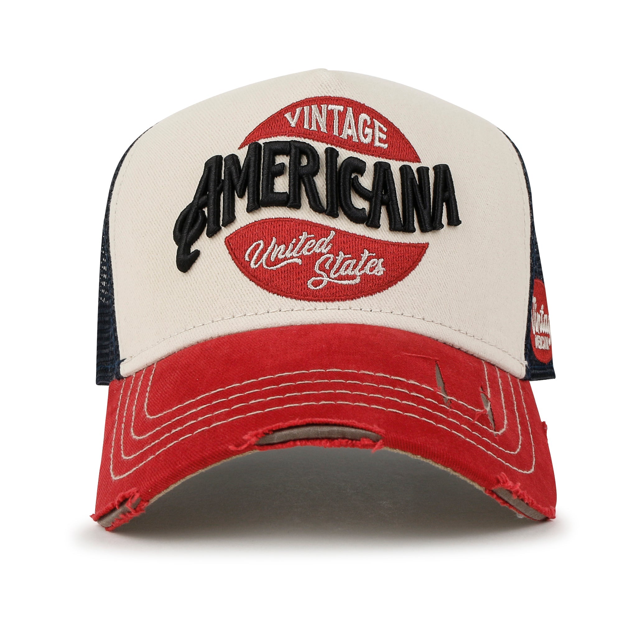 PREMIUM AMERICANA Embroidery Baseball Cap Vintage Trucker Hat