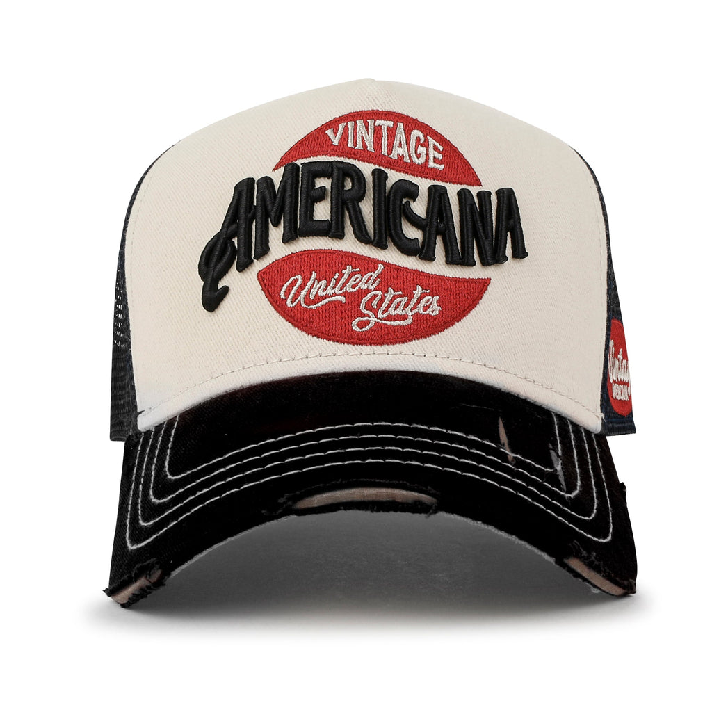 PREMIUM AMERICANA Embroidery Baseball Cap Vintage Trucker Hat