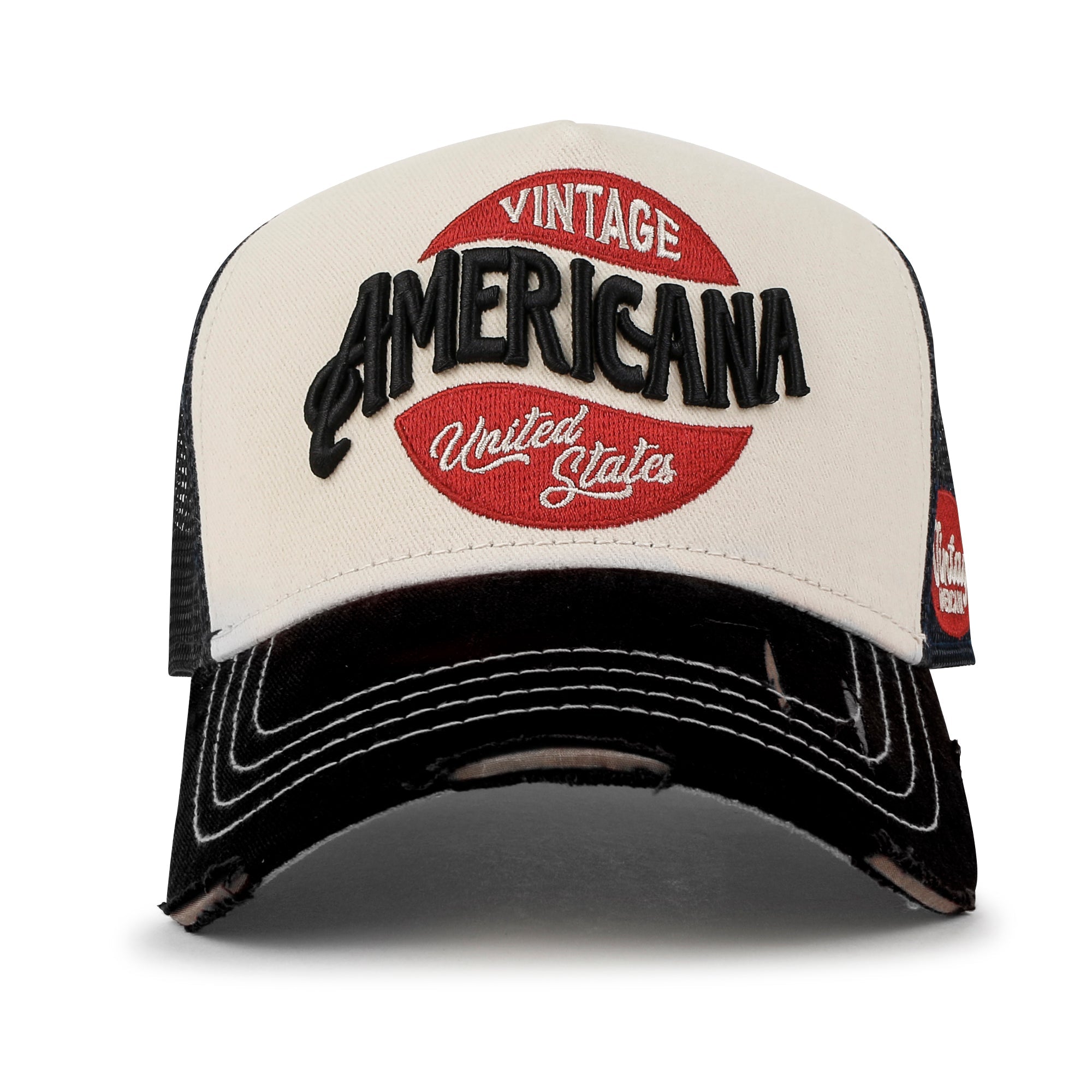 PREMIUM AMERICANA Embroidery Baseball Cap Vintage Trucker Hat