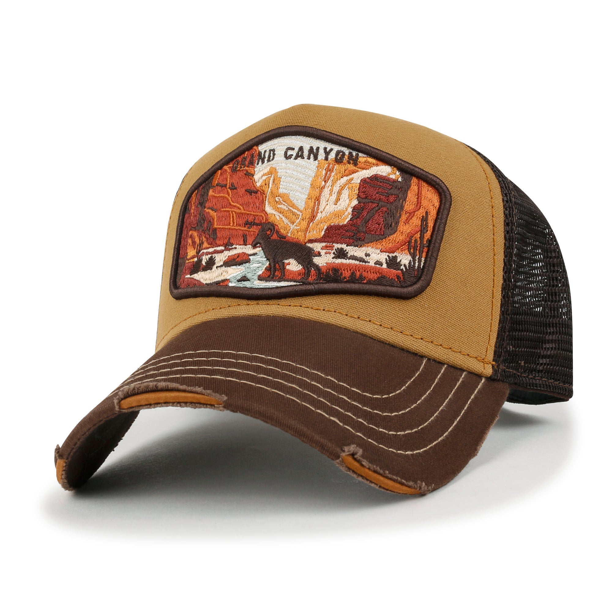 Premium Grand Canyon Embroidery Baseball Cap Structured Trucker Hat