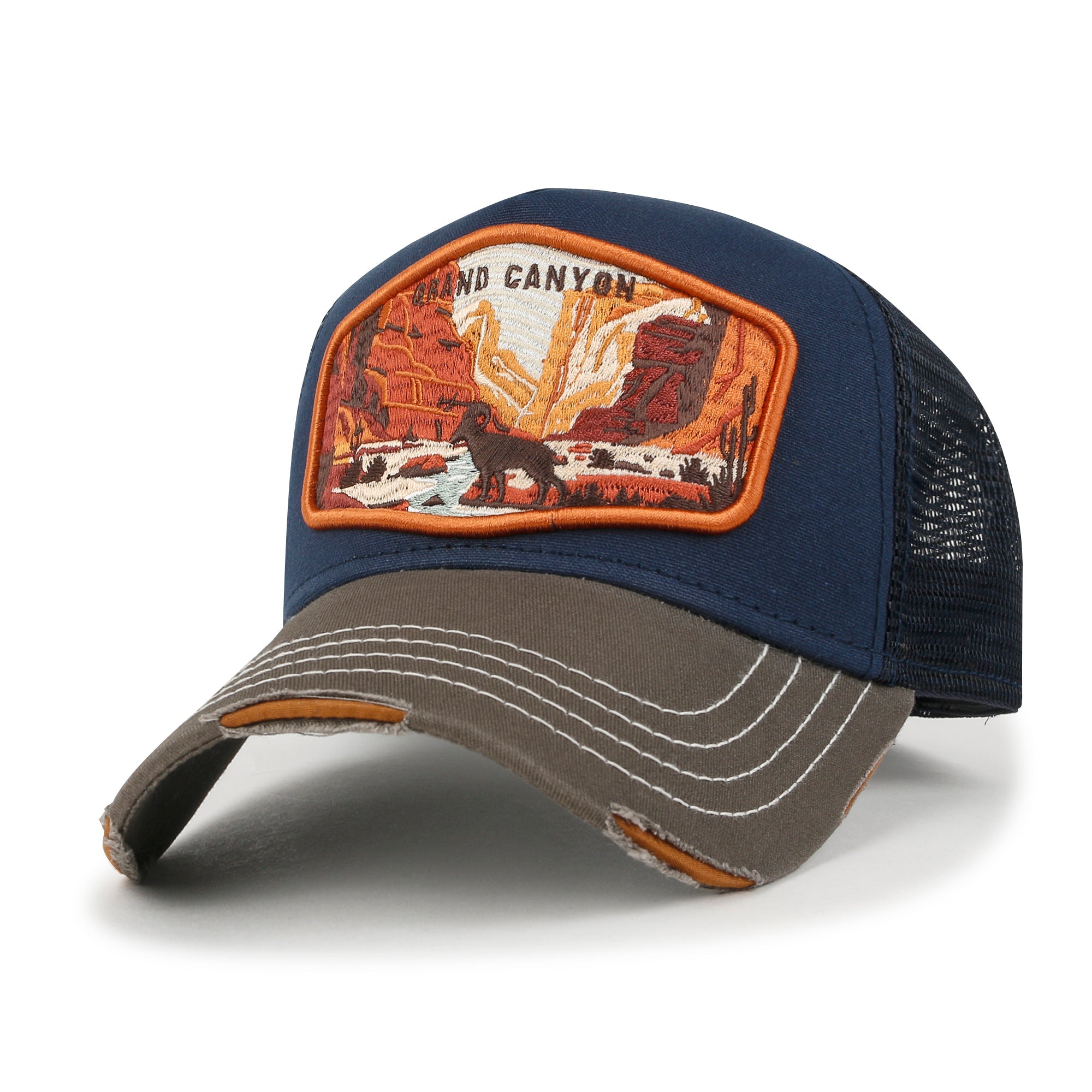 Premium Grand Canyon Embroidery Baseball Cap Structured Trucker Hat