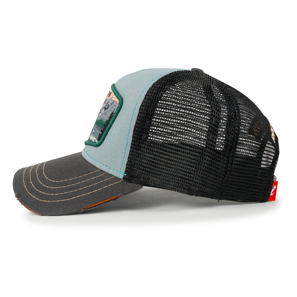 Premium Rocky Mountain Embroidery Baseball Cap Structured Trucker Hat