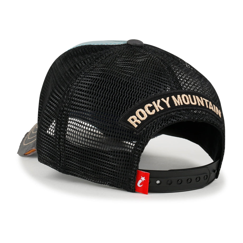 Premium Rocky Mountain Embroidery Baseball Cap Structured Trucker Hat