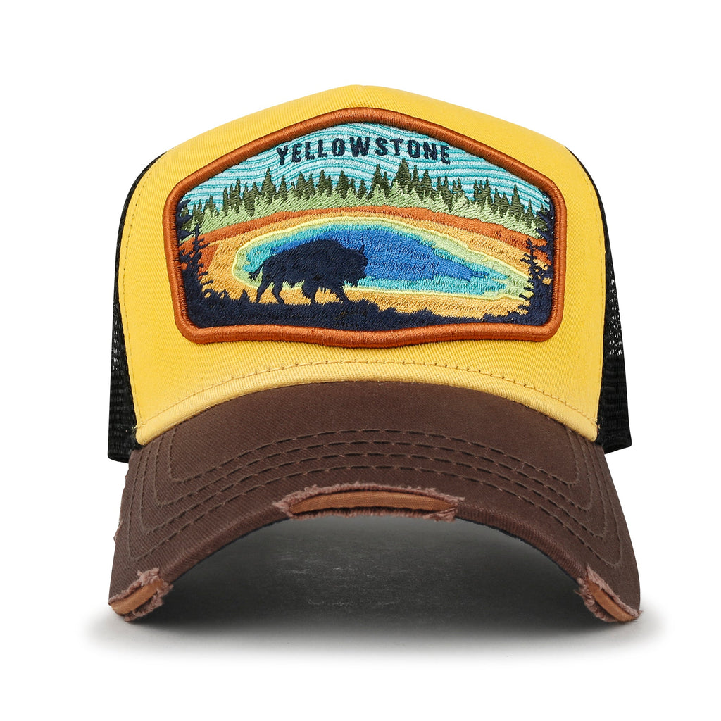 Premium Yellowstone Embroidery Baseball Cap Structured Trucker Hat