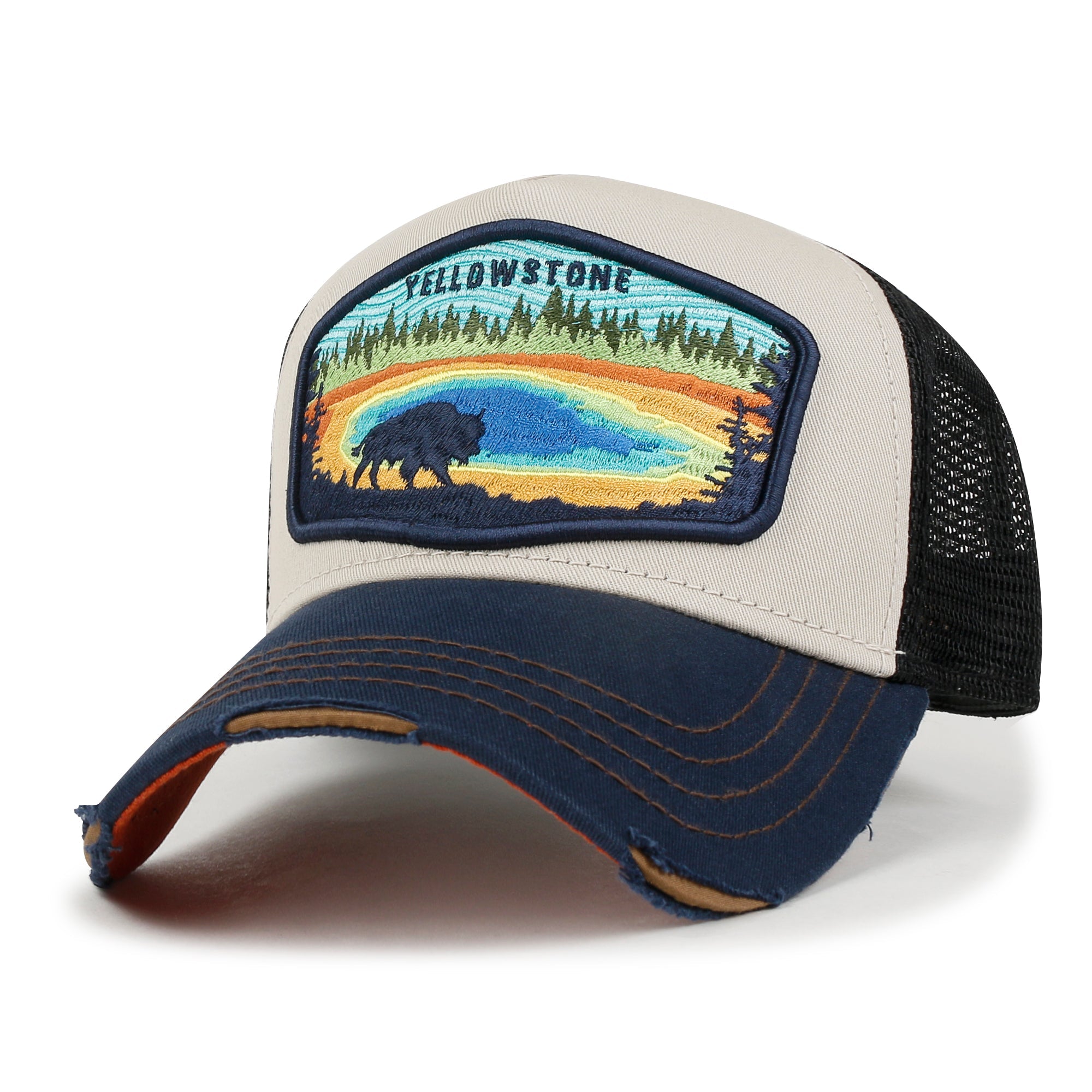 Premium Yellowstone Embroidery Baseball Cap Structured Trucker Hat