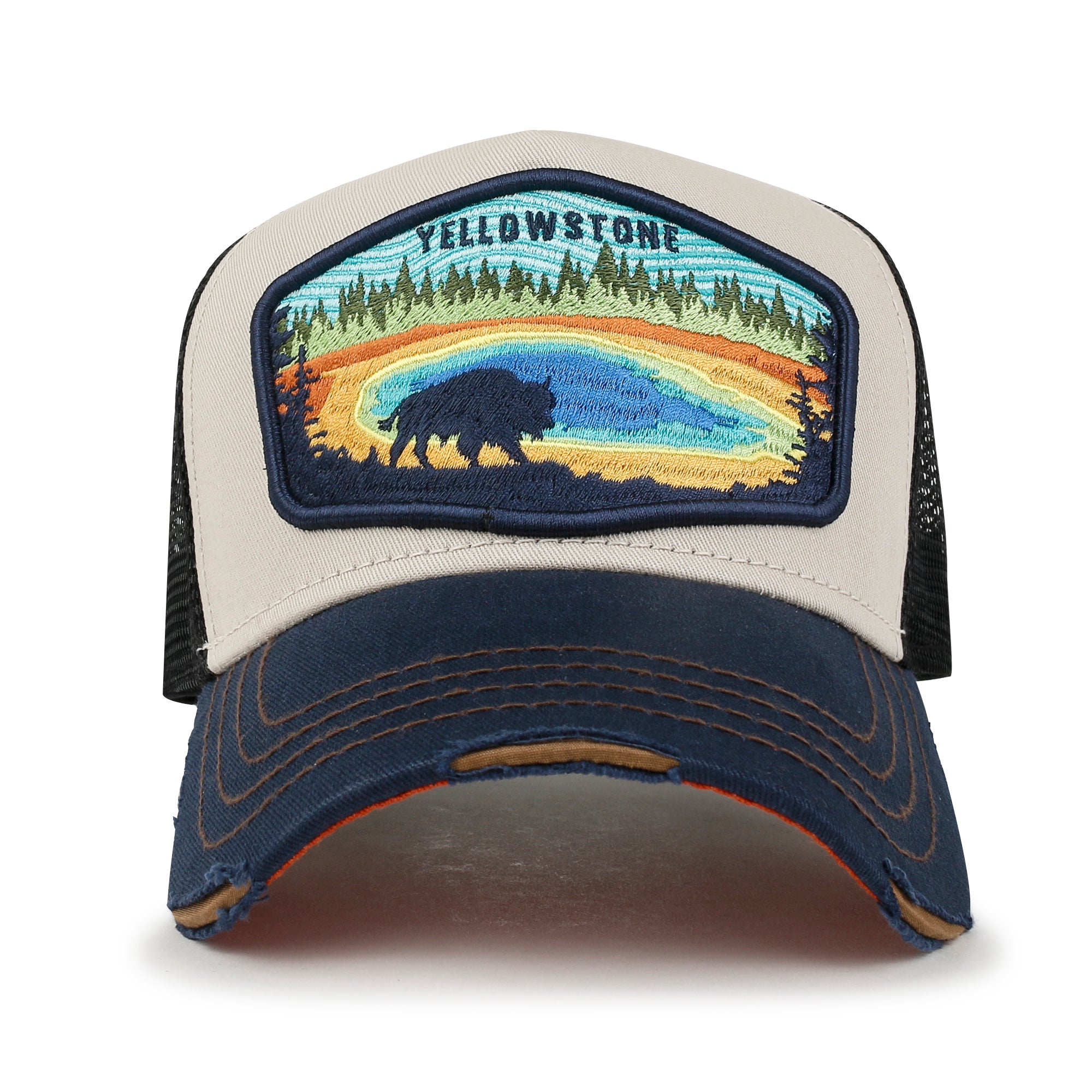 Premium Yellowstone Embroidery Baseball Cap Structured Trucker Hat