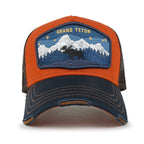 Premium Grand Teton Embroidery Baseball Cap Structured Trucker Hat