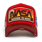PREMIUM NASA Mission Rectangle Patch Embroidery Structured Baseball Cap