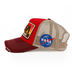 PREMIUM NASA Mission Rectangle Patch Embroidery Structured Baseball Cap