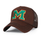 PREMIUM Letter M Embroidered Cotton Trucker Cap Varsity Baseball Cap