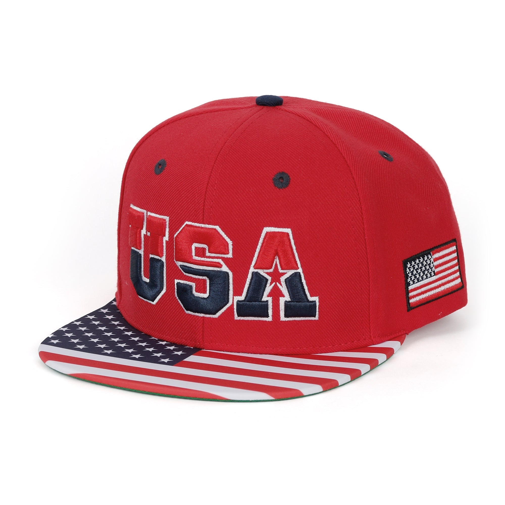United States Of America USA Flag Embroidery Trucker Hat Baseball Cap