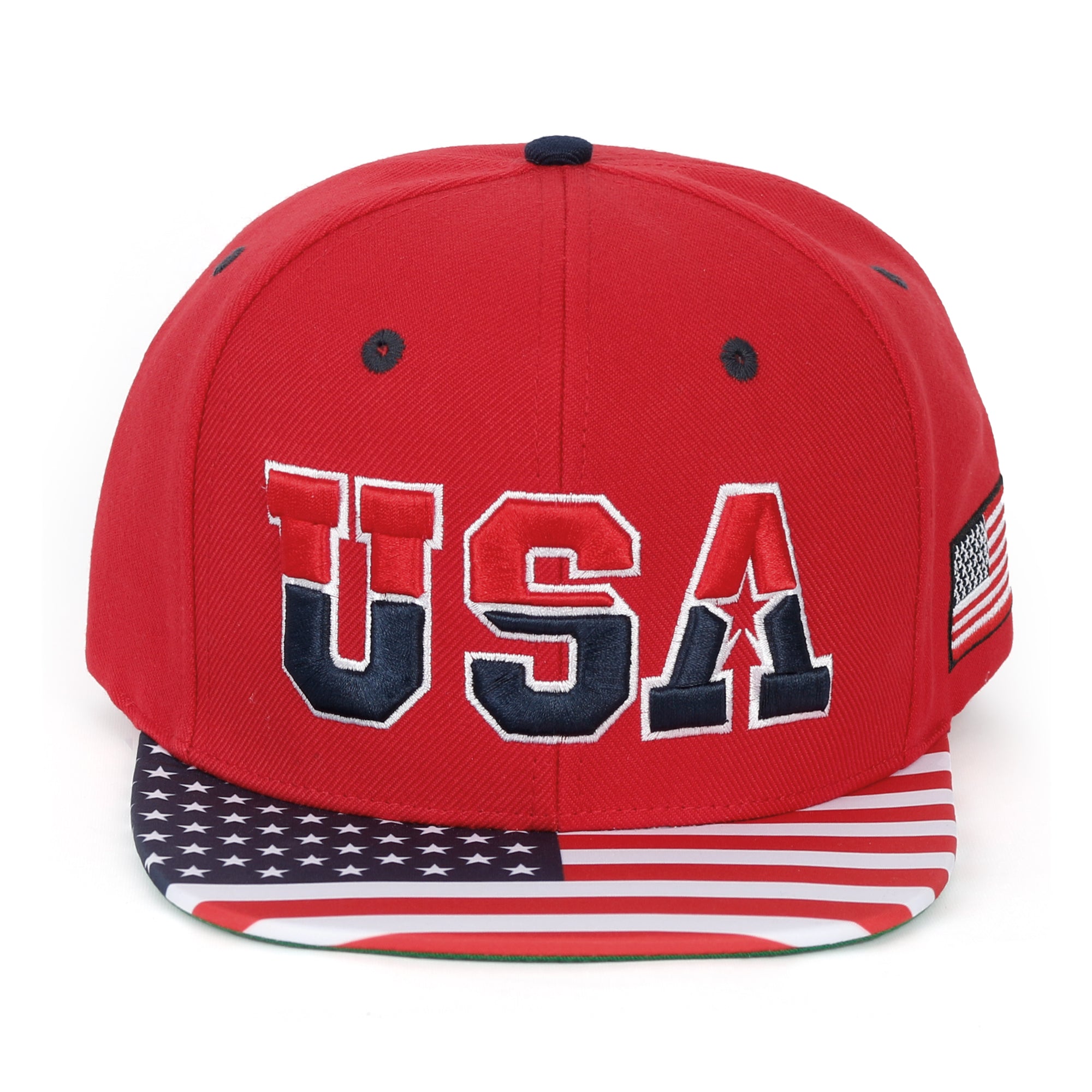 United States Of America USA Flag Embroidery Trucker Hat Baseball Cap