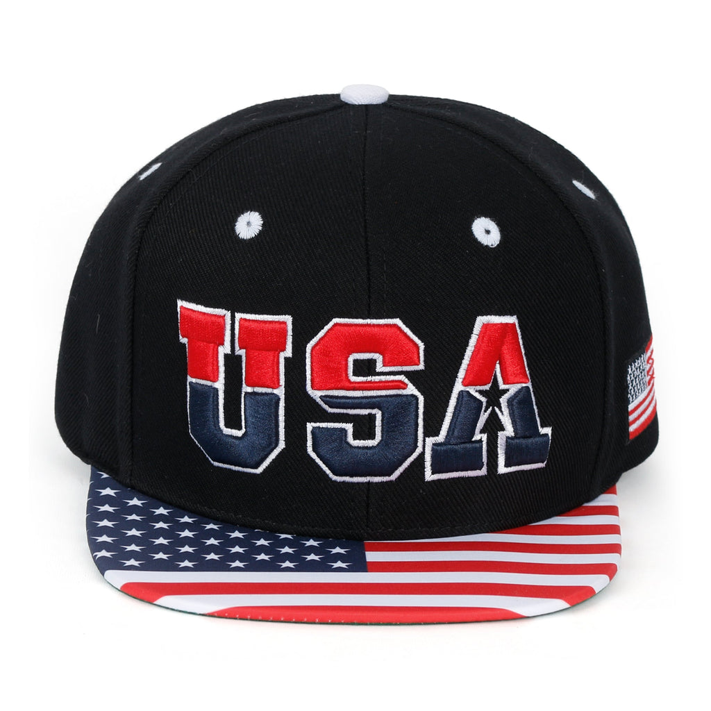 United States Of America USA Flag Embroidery Trucker Hat Baseball Cap