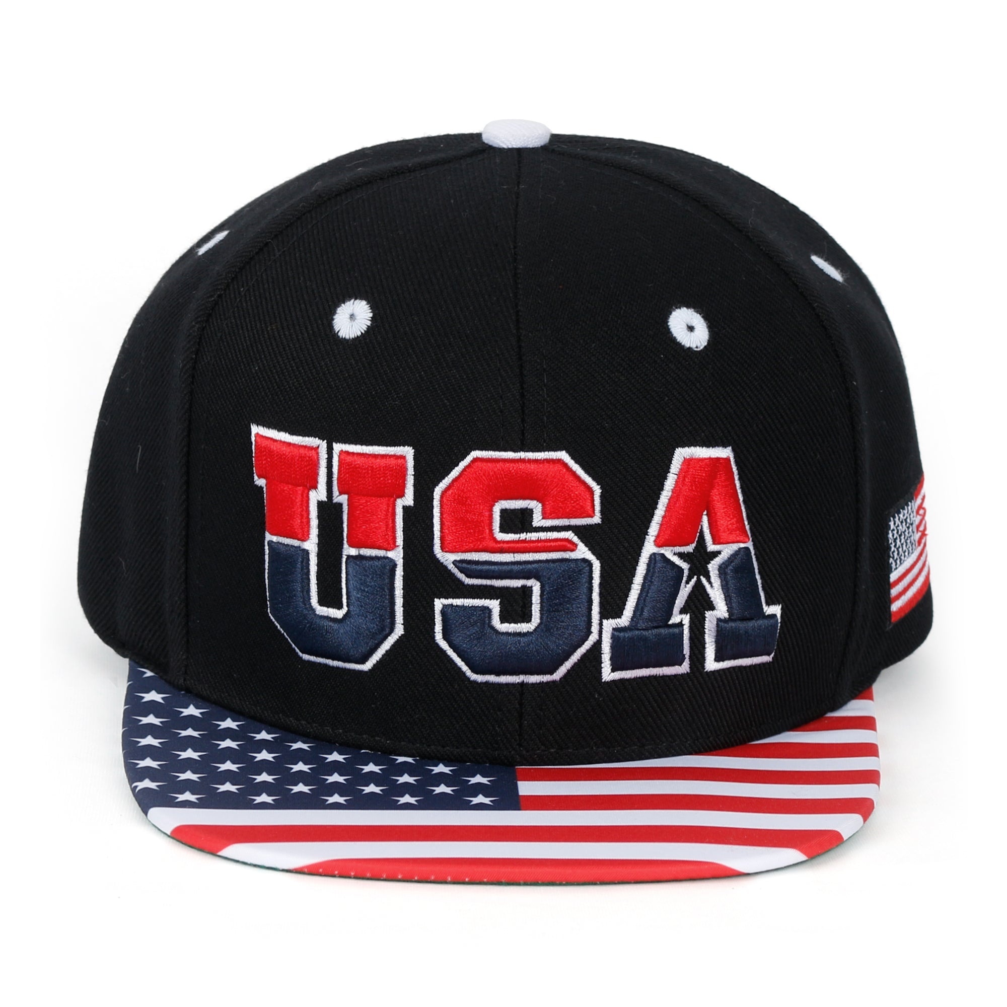 United States Of America USA Flag Embroidery Trucker Hat Baseball Cap