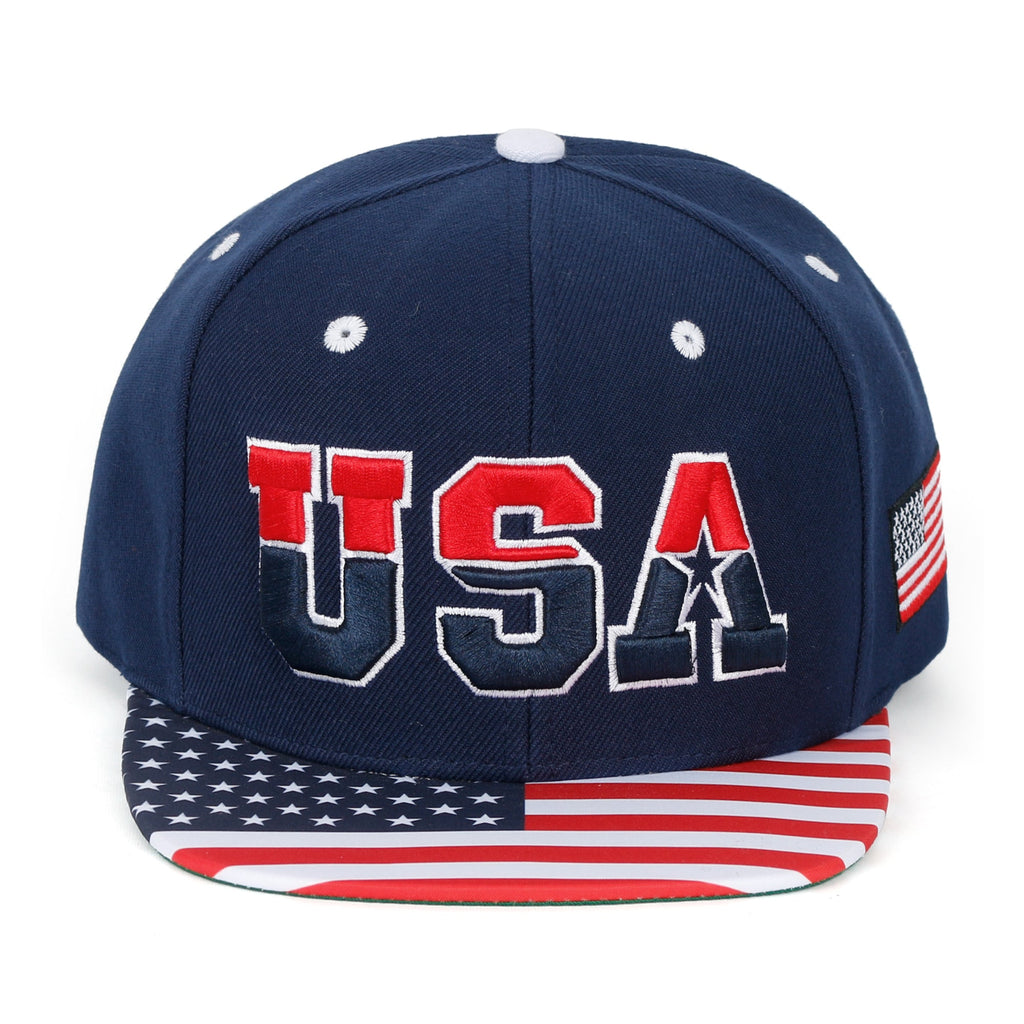 United States Of America USA Flag Embroidery Trucker Hat Baseball Cap