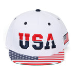 United States Of America USA Flag Embroidery Trucker Hat Baseball Cap