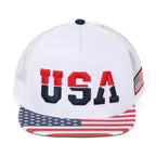 United States Of America USA Flag Embroidery Trucker Hat Baseball Cap
