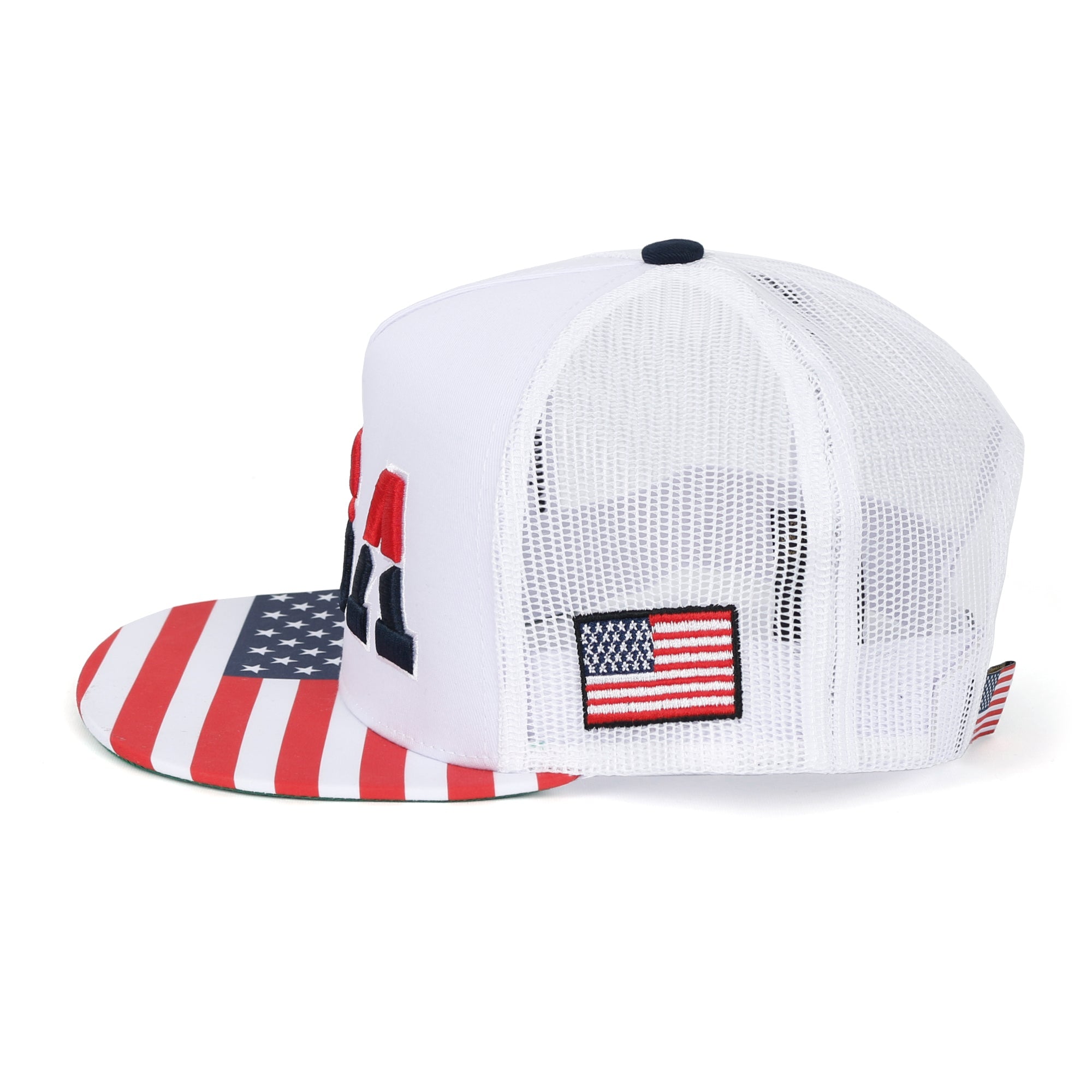United States Of America USA Flag Embroidery Trucker Hat Baseball Cap