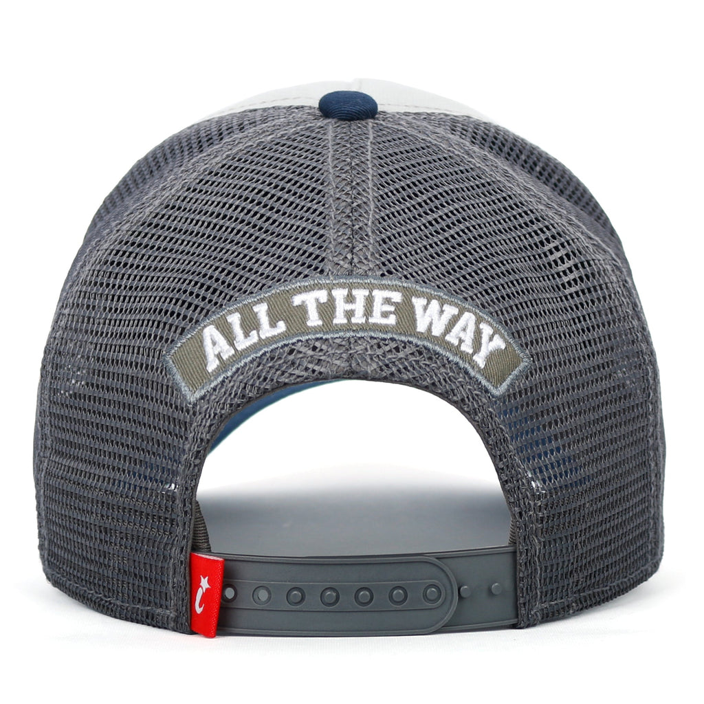 PREMIUM Wolf Mascot Embroidery Trucker Hat Mesh Back Baseball Cap