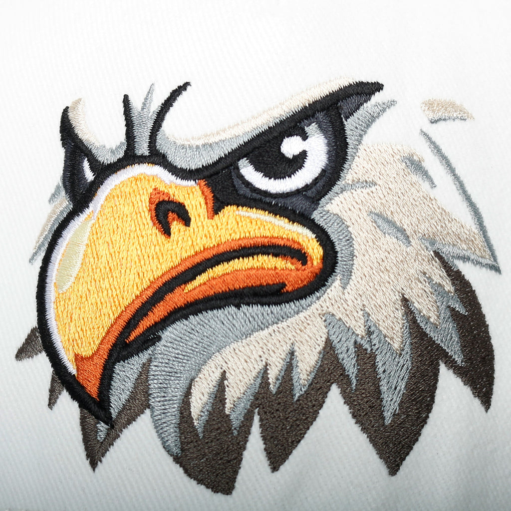 PREMIUM Eagle Mascot Embroidery Trucker Hat Mesh Back Baseball Cap